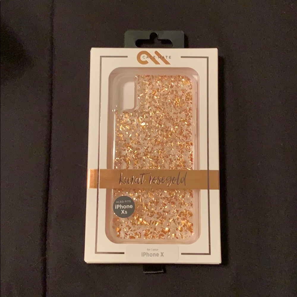 New In Box Case-Mate Rose Gold Karat IPhone X Case